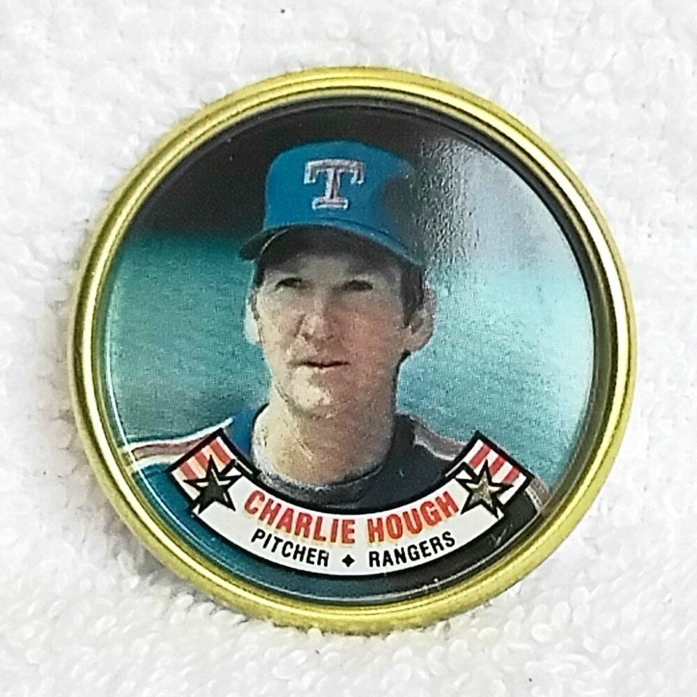 3/$20 Vintage & Mint 1988 Topps MLB Charlie Hough 1 1/2" Metal Coin 15/60!!